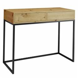 Konsolė AGRIO 80x35 ąžuolas/juodos kojelės