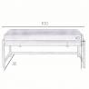 Suoliukas DUVAL 100x35 beige
