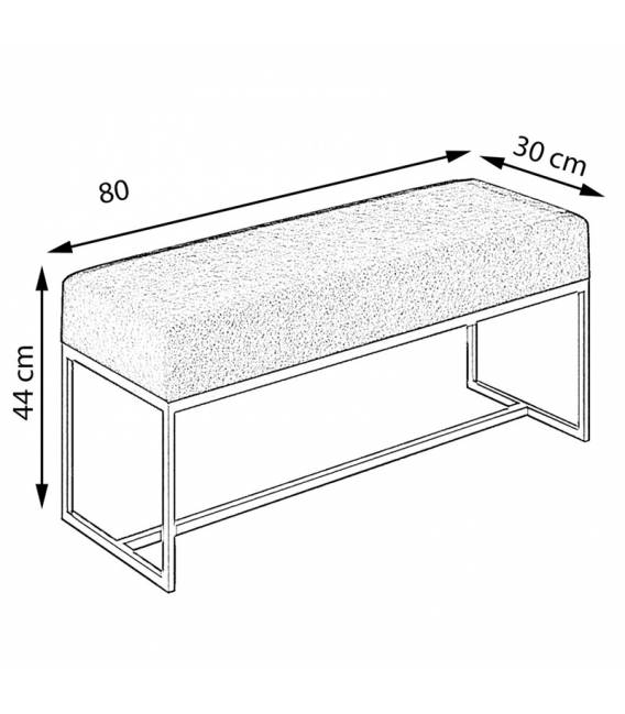Suoliukas MONTE 80x30 žalias/vario kojos