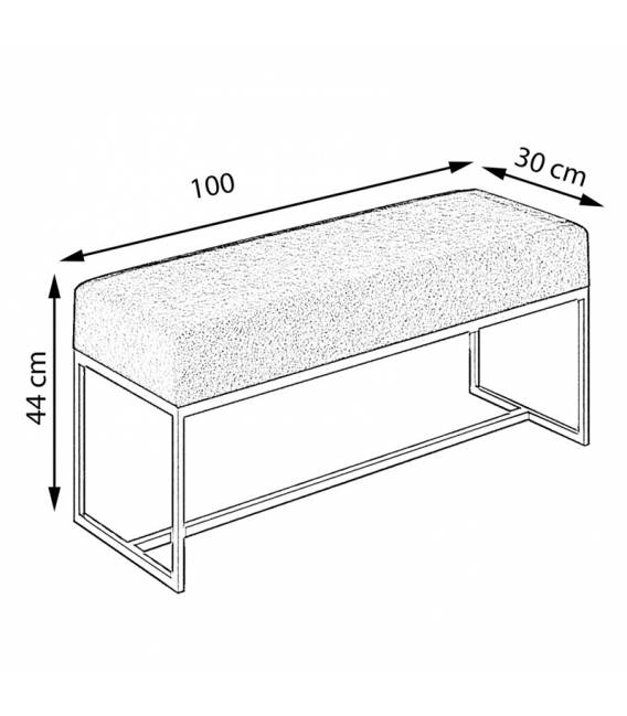 Suoliukas MONTE 100x30 žalias/vario kojos