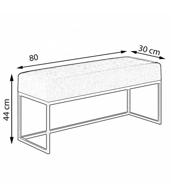 Suoliukas MAYER 80x30 pilkas