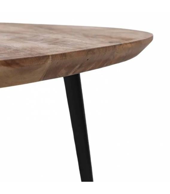 Šoninių staliukų komplektas ACACIA WOOD rudas (3 vnt.)