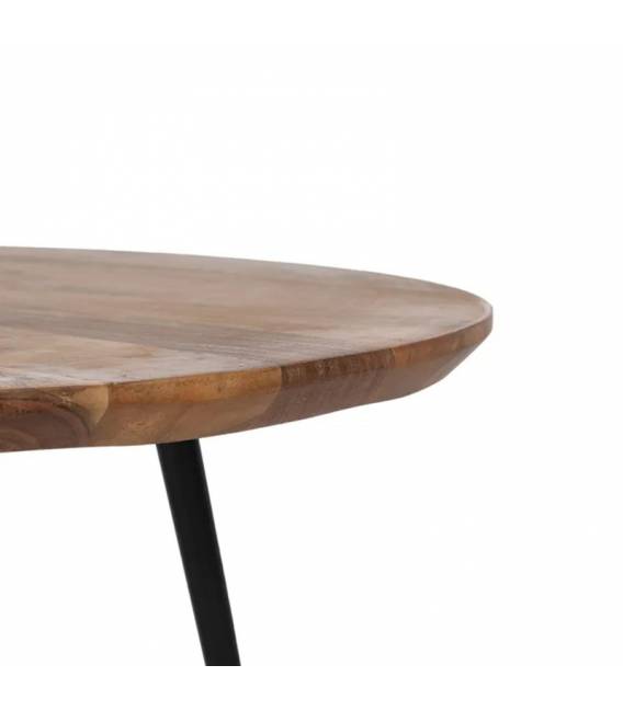 Šoninių staliukų komplektas ACACIA WOOD rudas (2 vnt.)