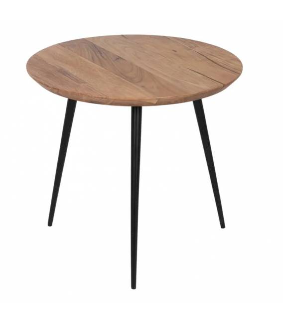 Šoninių staliukų komplektas ACACIA WOOD rudas (2 vnt.)