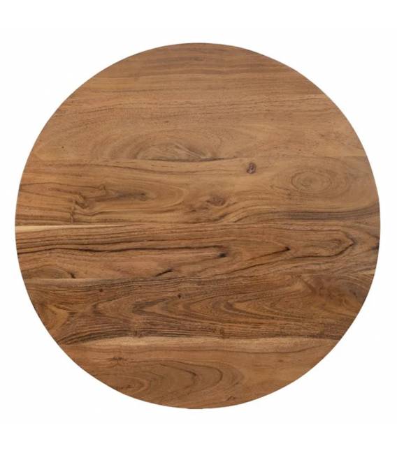 Šoninių staliukų komplektas ACACIA WOOD Ø50 rudas (3 vnt.)
