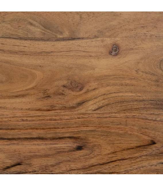 Šoninių staliukų komplektas ACACIA WOOD Ø50 rudas (3 vnt.)