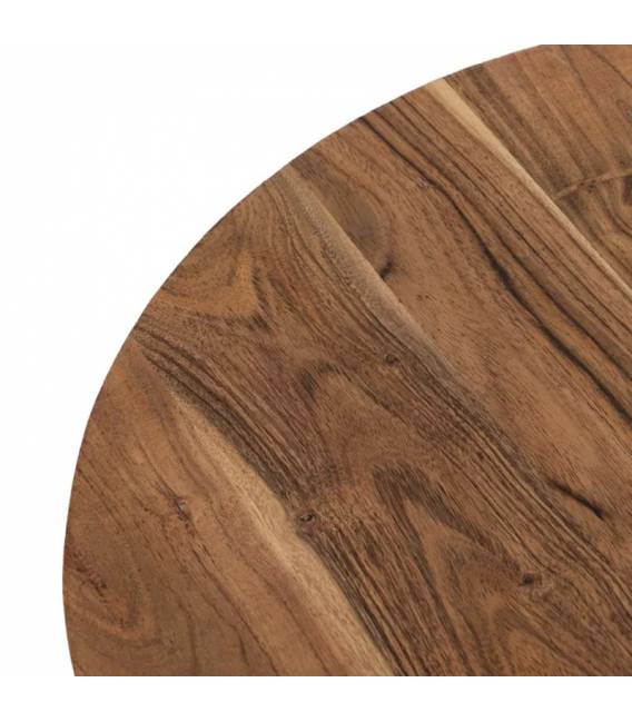 Šoninių staliukų komplektas ACACIA WOOD Ø50 rudas (3 vnt.)