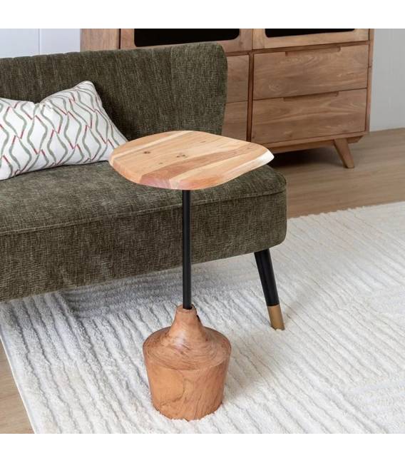 Šoninis staliukas ACACIA HIERRO 35x65 rudas