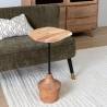 Šoninis staliukas ACACIA HIERRO 35x65 rudas