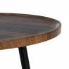 Šoninis staliukas ROUND TRAY Ø60 rudas