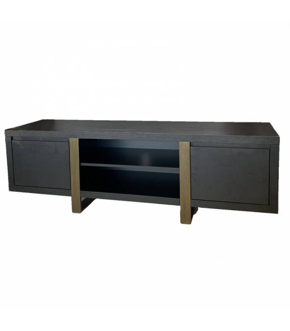 TV spintelė LOUISA 160x45 wenge / auksinės kojelės