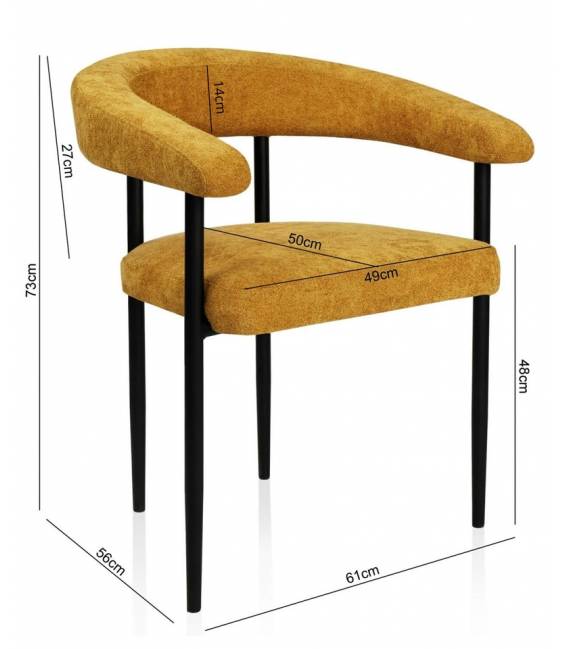 Krėsliukas ORIO geltonas