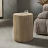 Šoninis staliukas PILLAR Ø42 beige