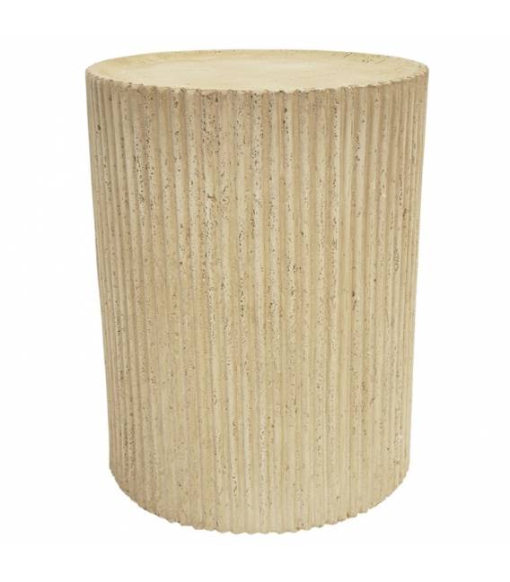 Šoninis staliukas PILLAR Ø42 beige