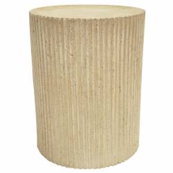Šoninis staliukas PILLAR Ø42 beige