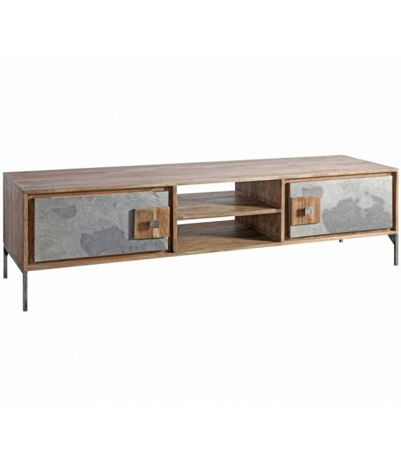 TV spintelė PIEDRO 160x40 ruda/pilka