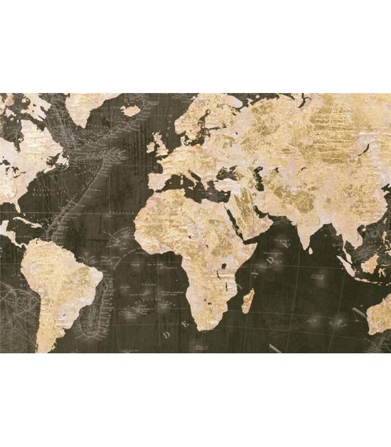 Paveikslas MAPA MUNDI 140x70 auksinis/rudas