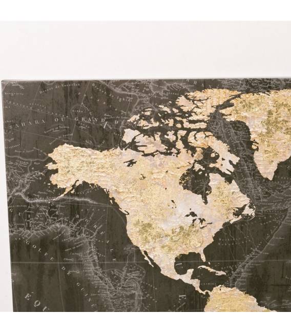 Paveikslas MAPA MUNDI 140x70 auksinis/rudas