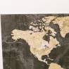 Paveikslas MAPA MUNDI 140x70 auksinis/rudas