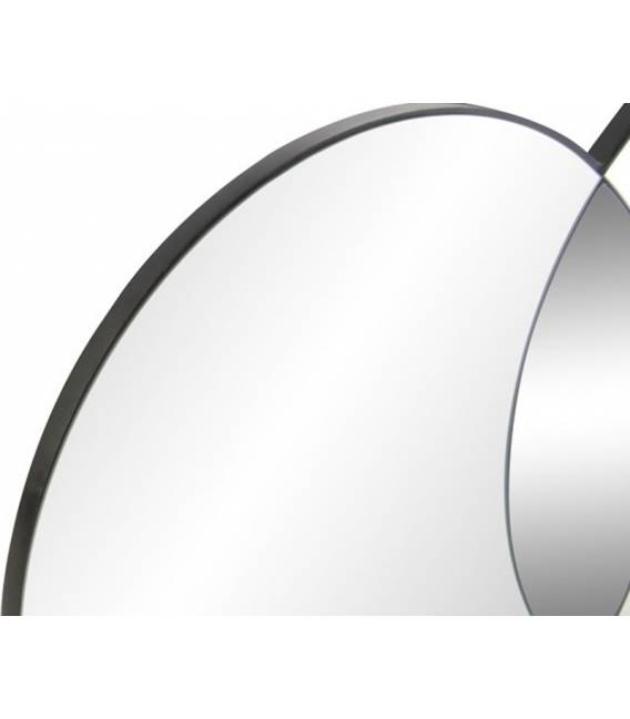 Veidrodis CIRCULOS 119x50 juodas