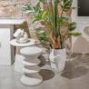 Vazonas CERAMIC TWIRL 27x37 baltas