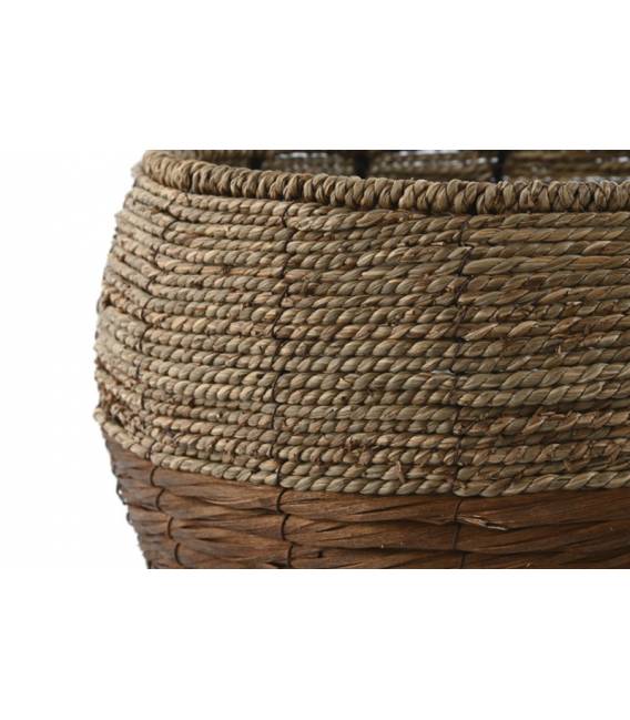 Vazonų komplektas NATURAL FIBER rudi (3 vnt.)