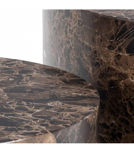 Kavos staliukų komplektas 101177 Ø50/Ø58 rudi (2 vnt.)