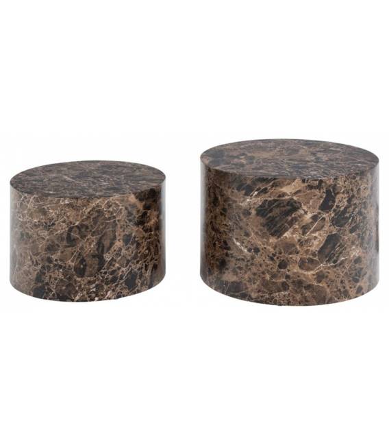 Kavos staliukų komplektas 101177 Ø50/Ø58 rudi (2 vnt.)