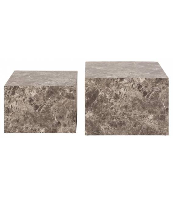 Kavos staliukų komplektas 105535 58x58/50x50 rudi (2 vnt.)