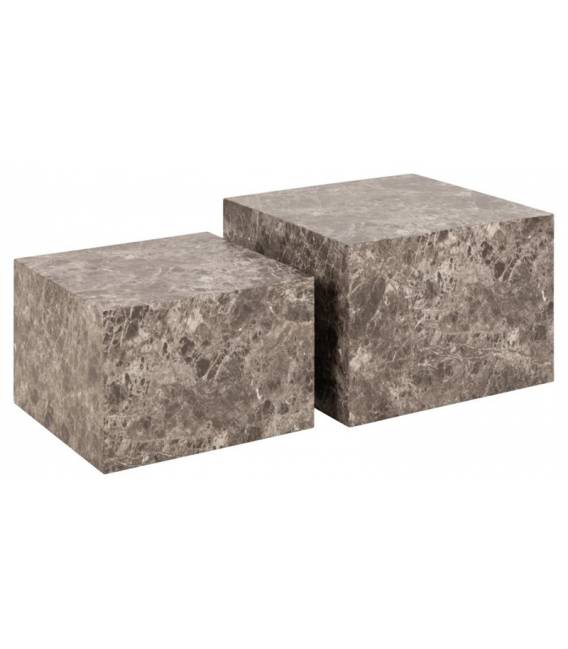 Kavos staliukų komplektas 105535 58x58/50x50 rudi (2 vnt.)