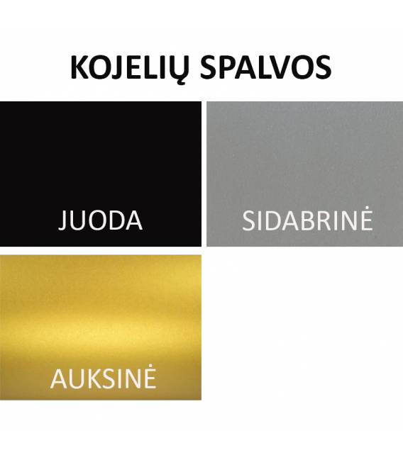 Konsolė TIRUA 80x25 balta/juodos kojelės