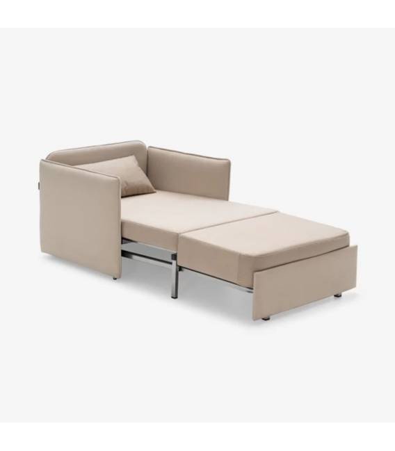 Fotelis ISLOCK beige / su miegojimo funkcija