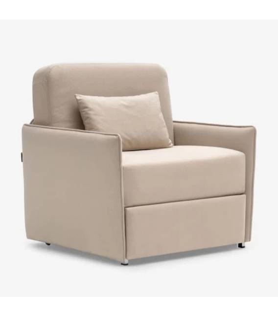 Fotelis ISLOCK beige / su miegojimo funkcija