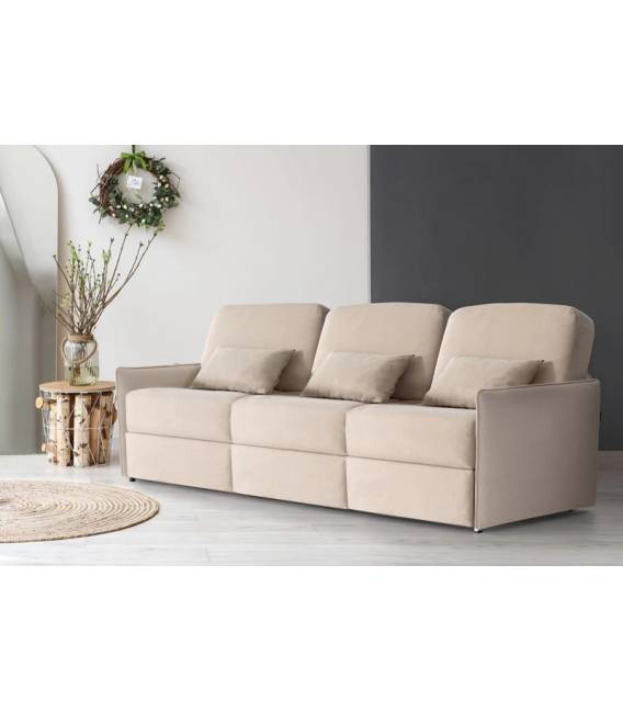 Fotelis ISLOCK beige / su miegojimo funkcija