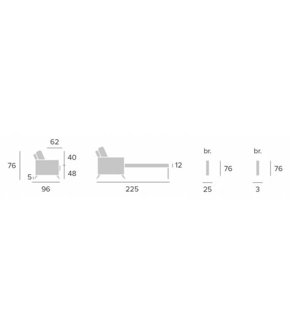 Sofa-lova SOKO 217x96 rusva
