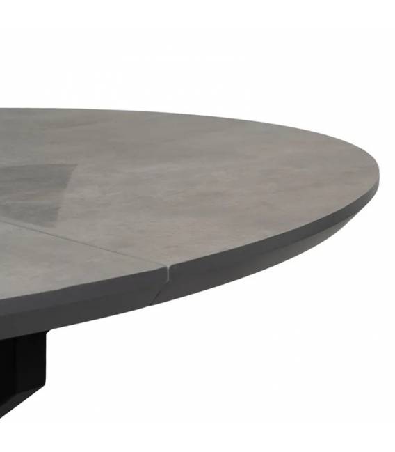 Išskleidžiamas stalas GREY OAK Ø120(160) pilkas