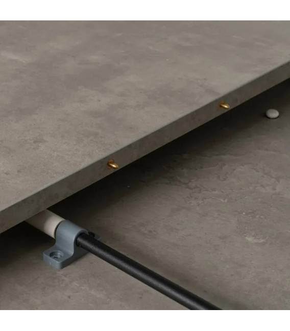 Išskleidžiamas stalas GREY OAK Ø120(160) pilkas