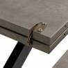 Išskleidžiamas stalas GREY OAK Ø120(160) pilkas