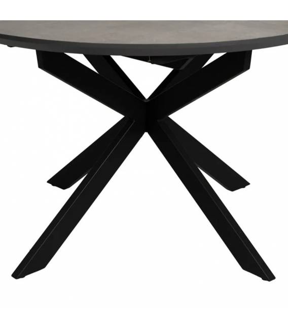 Išskleidžiamas stalas GREY OAK Ø120(160) pilkas