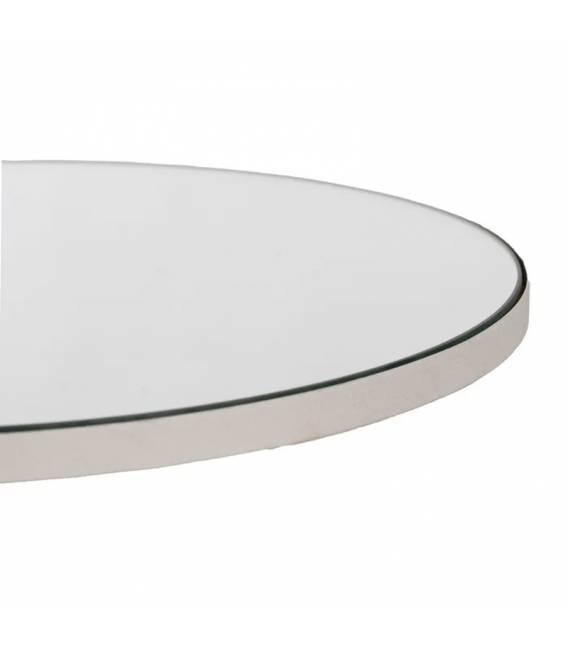 Šoninis staliukas WHITE CRISTAL Ø45 baltas