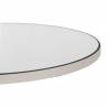 Šoninis staliukas WHITE CRISTAL Ø45 baltas