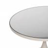 Šoninis staliukas WHITE CRISTAL Ø45 baltas