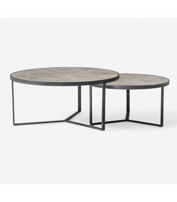 Kavos staliukų komplektas MERCEDES Ø90/Ø70 retro gumush