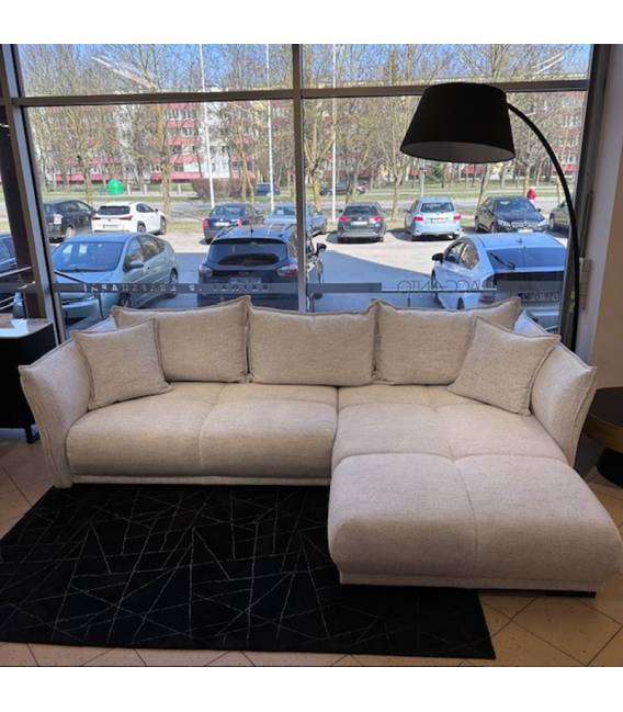 Minkštas kampas BOTEGA 300x210 pilkšvas