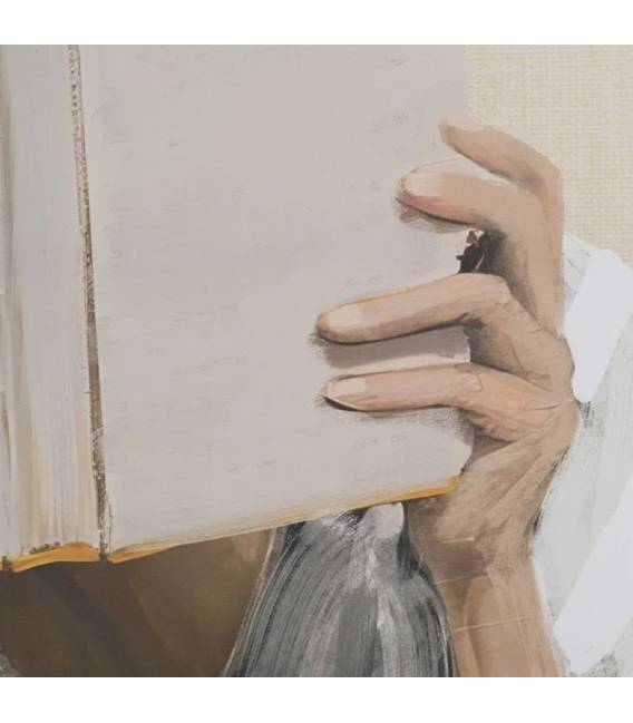 Paveikslas GIRL WITH BOOK 83x123 margas