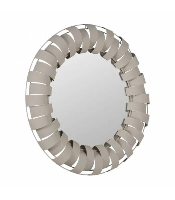 Veidrodis METAL SUN Ø87 baltas