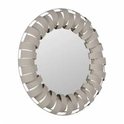 Veidrodis METAL SUN Ø87 baltas