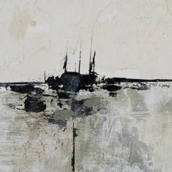 Paveikslas ABSTRACT OASIS-B 80x120 pilkas