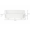 Sofa BORREGUITO 193x92 balta