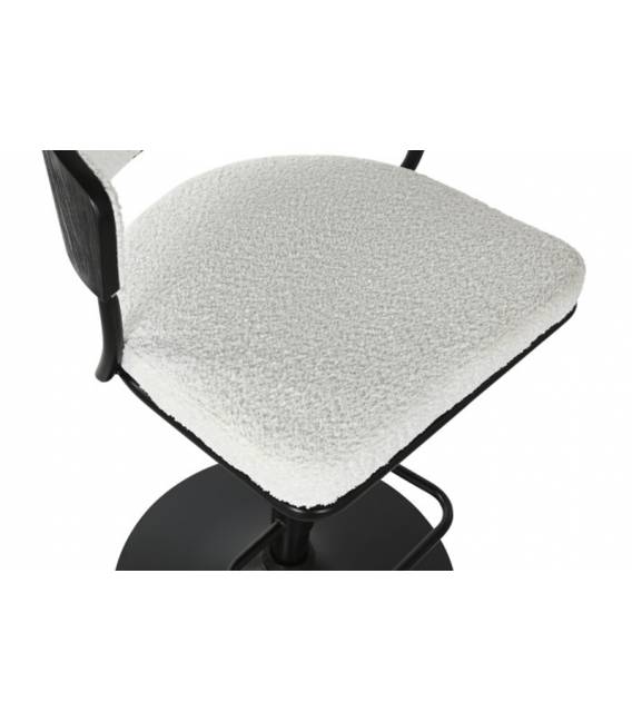 Pusbario kėdė CHROMA balta/juoda